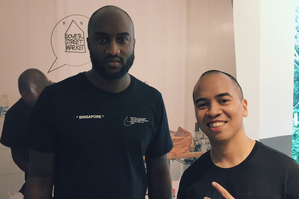 Adit dan Virgil Abloh, perancang sneakers Nike Air Presto x Off White “The Ten” 1 sekaligus Founder Off-White dan Artistic Director Louis Vuitton